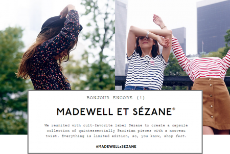 Madewell Reunites With French Brand Sezane For A Capsule Collection With A Serious Parisian Twist Lostinsf